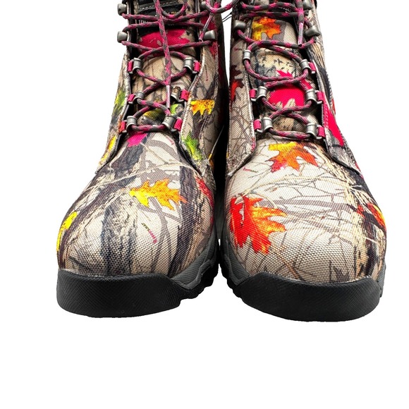 NEW Ariat Hot Leaf 7 Waterproof 400 Gram Hunting Boots Womens 11B Camo Scentmask - Picture 2 of 16